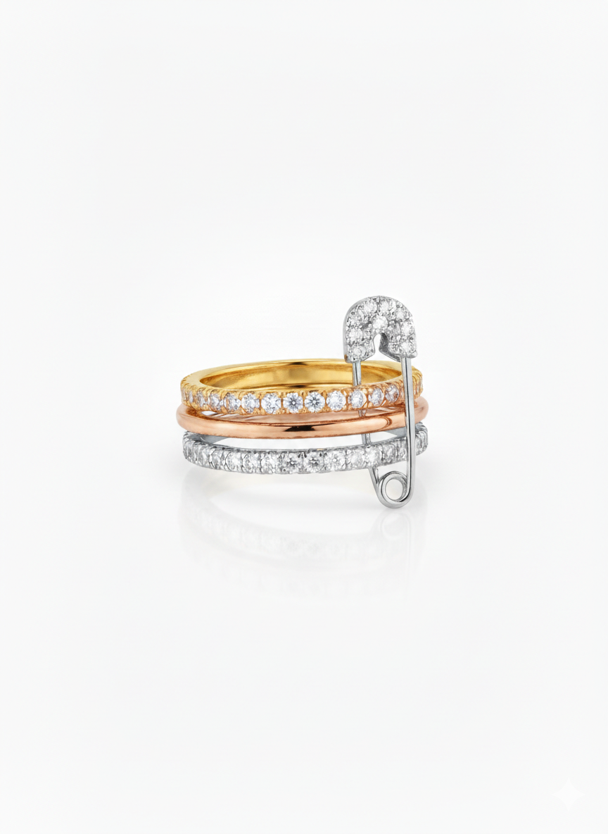 PIN RING TRICOLOR